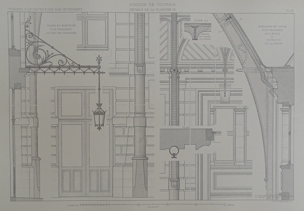 CFET sncb gare tournai plan 1879