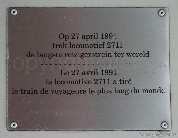 cfet sncb gare Tournai 2711 plaque
