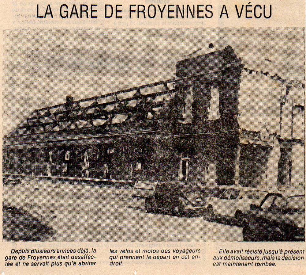cfet sncb gare froyennes demolition