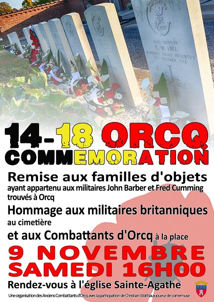 Commemoration orcq 2019 soldats ecossais