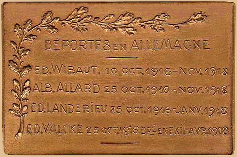 plaques edouard valcke tournai