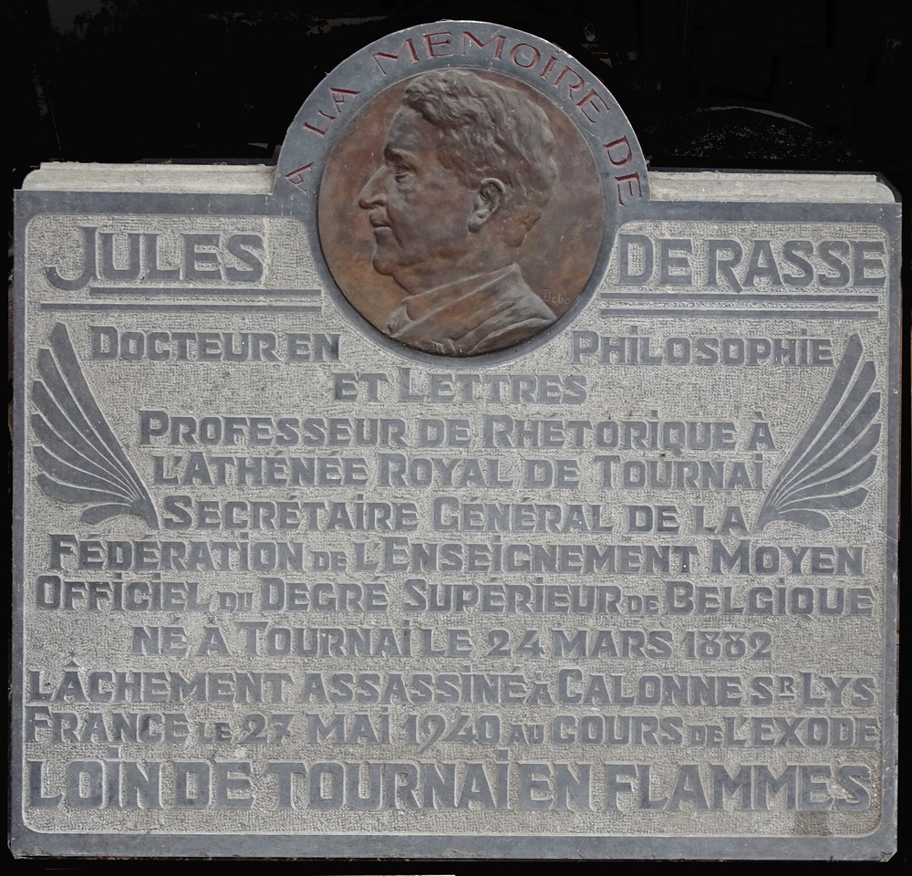 Plaque commemorative Jules Derasse