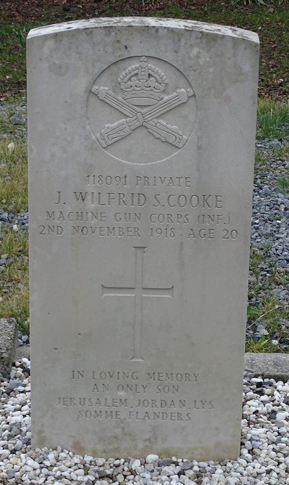 J. Wilfrid S. Cooke, 118091, Private, Machine Gun Corps ( INF.) .