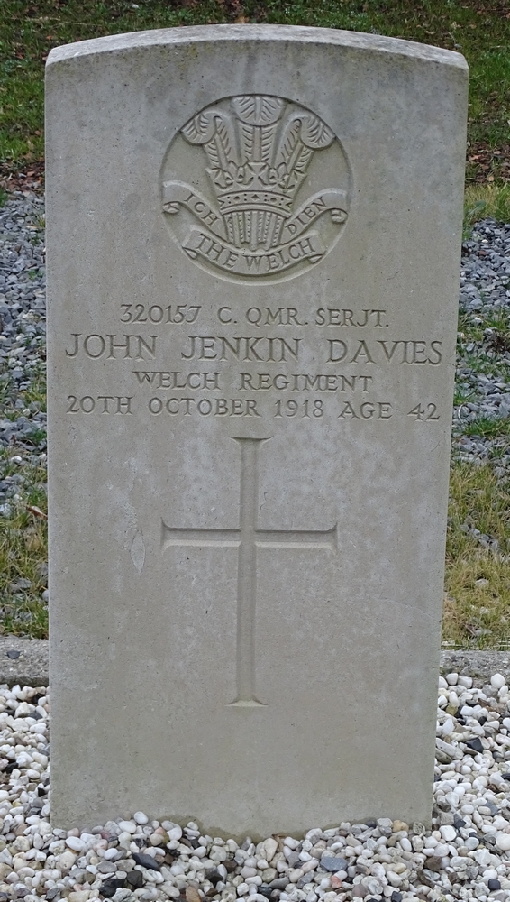 John Jenkin Davies, 320157 C. QMR Serjt, Welch Regiment.