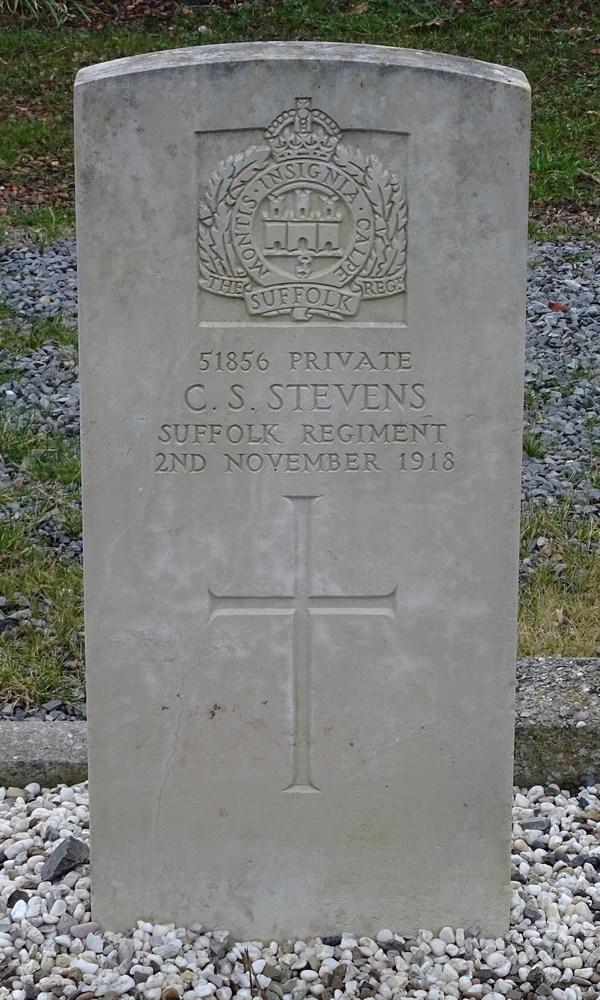 C.S. Stevens, 51856, Suffolk Regiment.