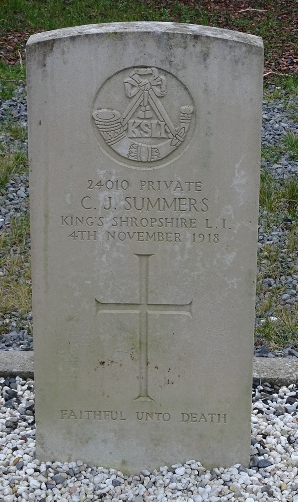 C.J. Summers, 24010, Private, King's Shropshire L.I.