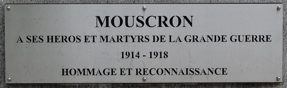 monument aux morts mouscron