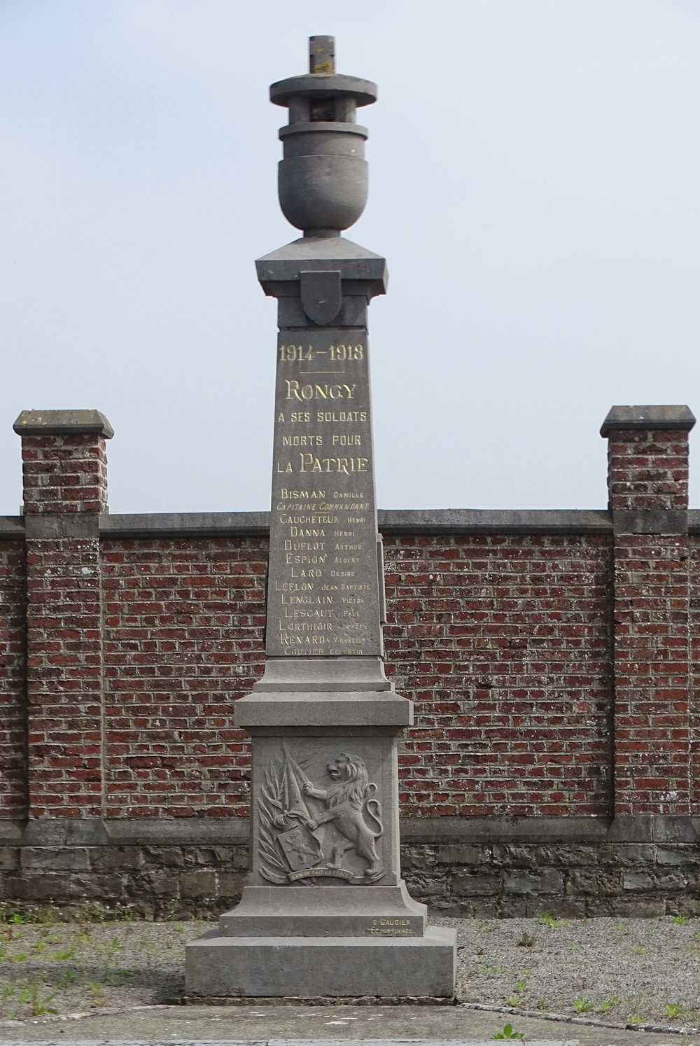 monument morts rongy