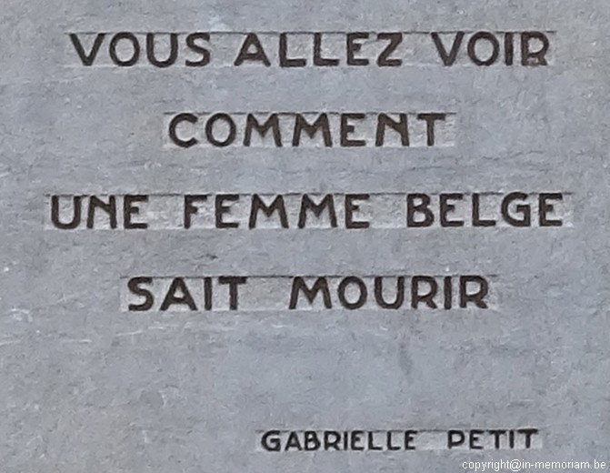 Monument Gabrielle petit Tournai