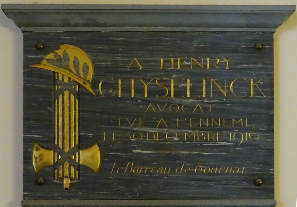 plaque palais de justice tournai henri guyselinck