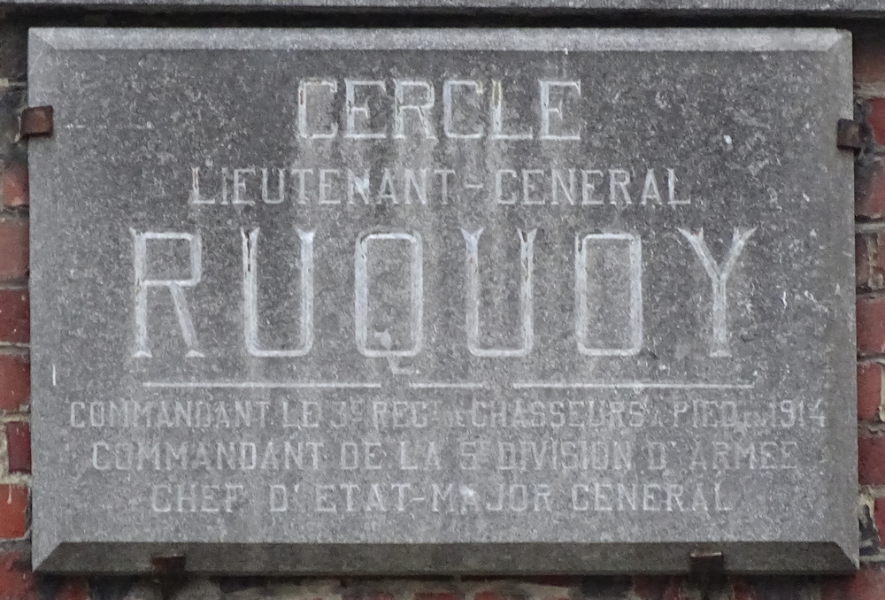 plaque commemorative caserne ruquoy tournai
