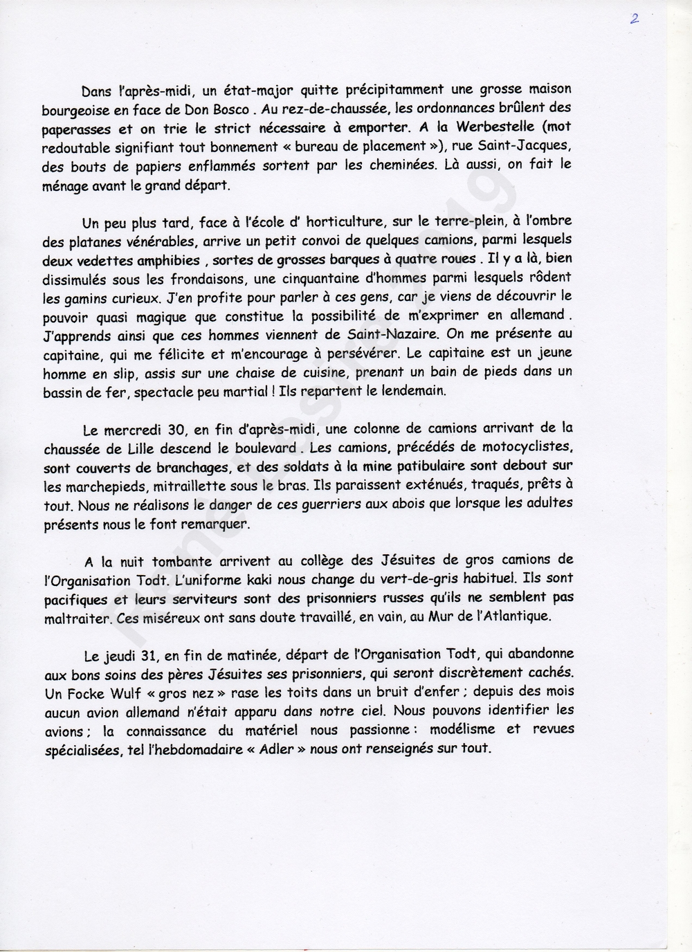 Texte liberation 1944 Renè Lesire