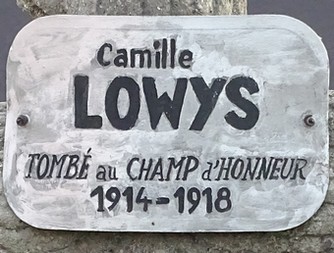 cimetiere rumes heros 14-18 camille lowis