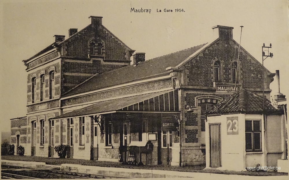 cfet sncb gare  maubray 1954