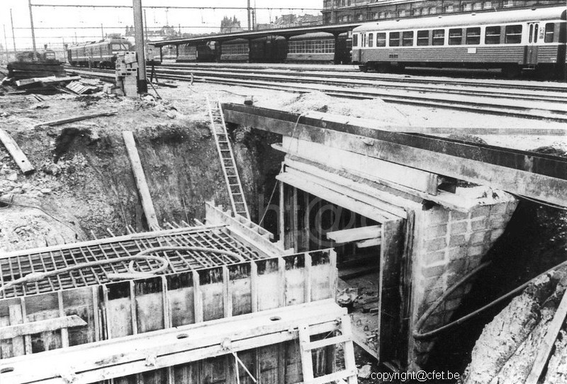 cfet sncb gare tournai tunnel construction